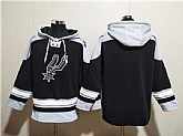 Men's San Antonio Spurs Blank Black Ageless Must-Have Lace-Up Pullover Hoodie,baseball caps,new era cap wholesale,wholesale hats